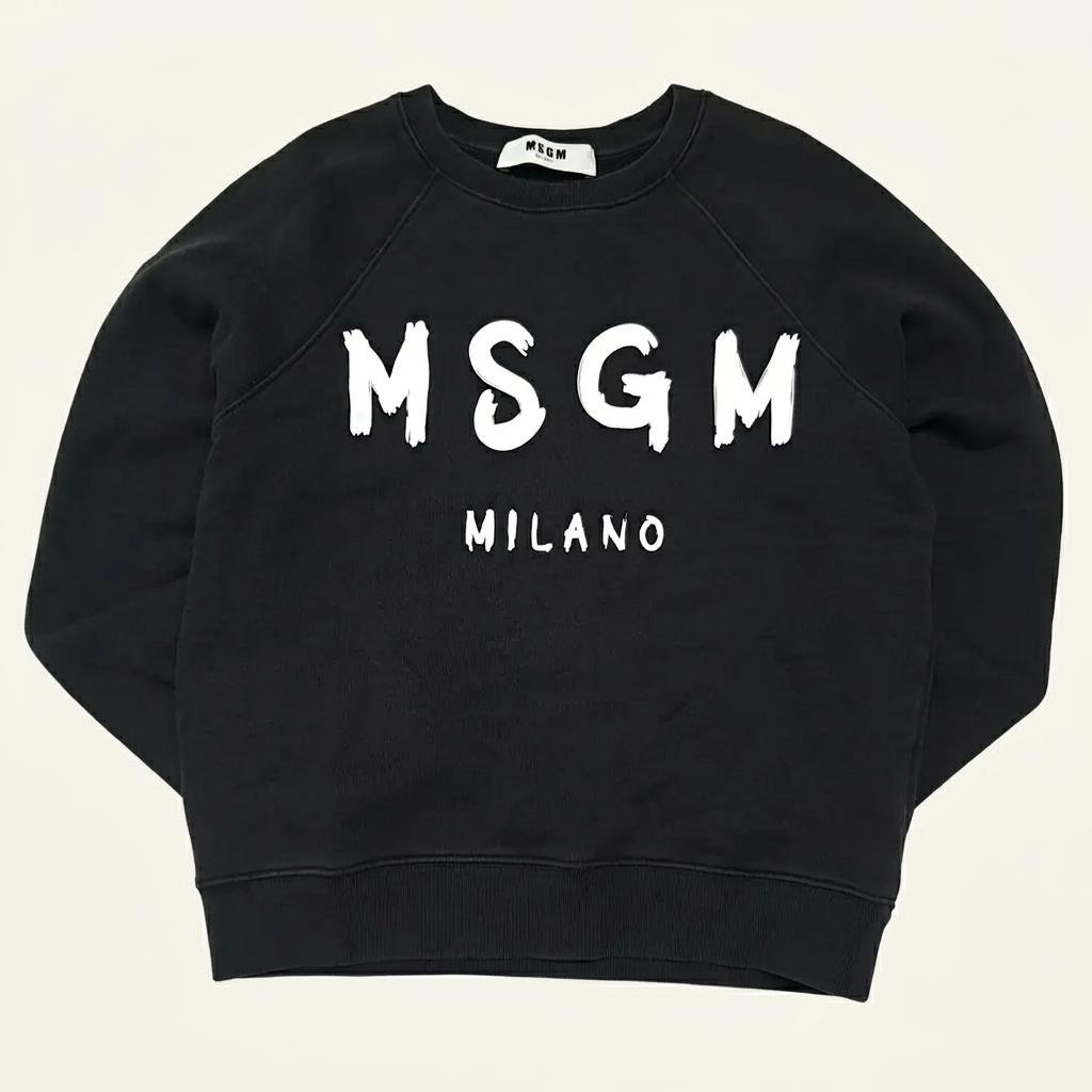 CK056 L MSGM 이태리판 블랙 스웨트셔츠 1