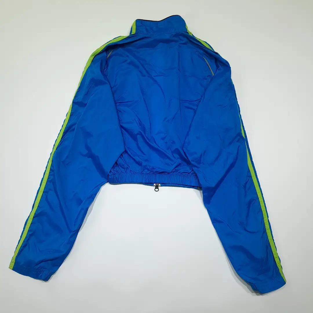 CL992 아디다스 90s 리플렉티브 코랄블루 크롭 바람막이 자켓 6
