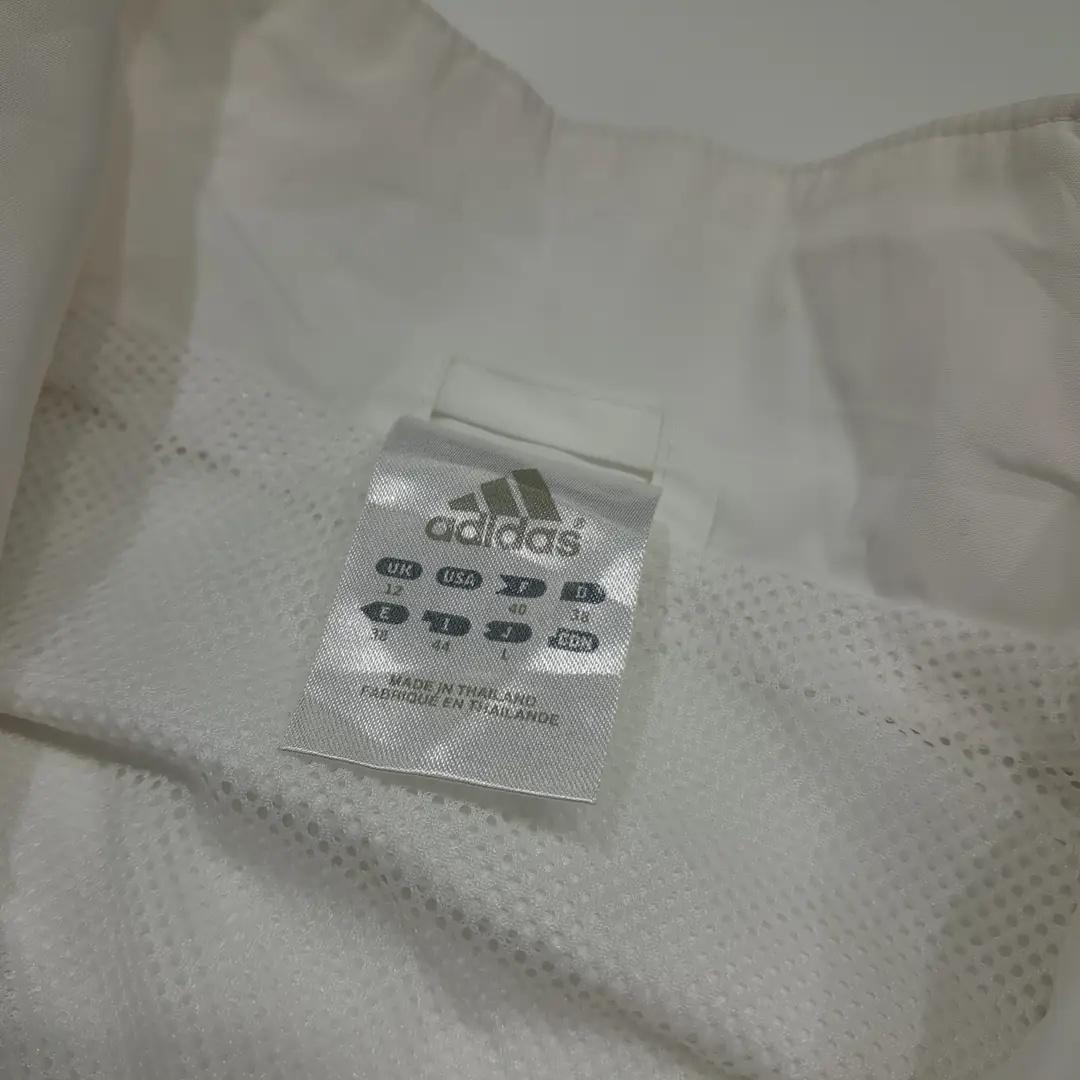 CL989 아디다스 90s 실버태그 화이트레드 크롭 바람막이 자켓 4