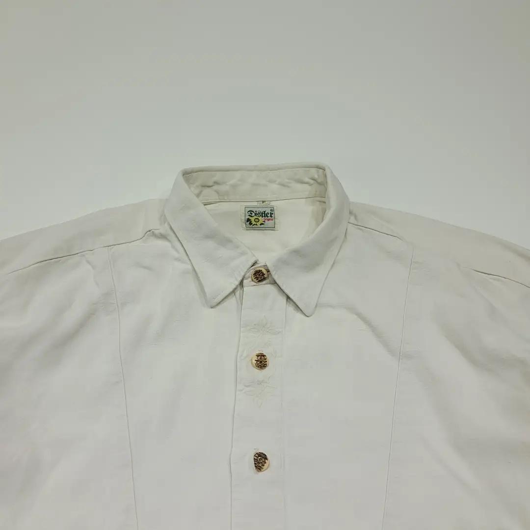 CL984 XL 디스틀러 90s 독일 트라흐텐 바바리안 코튼린넨 알펜 셔츠 3