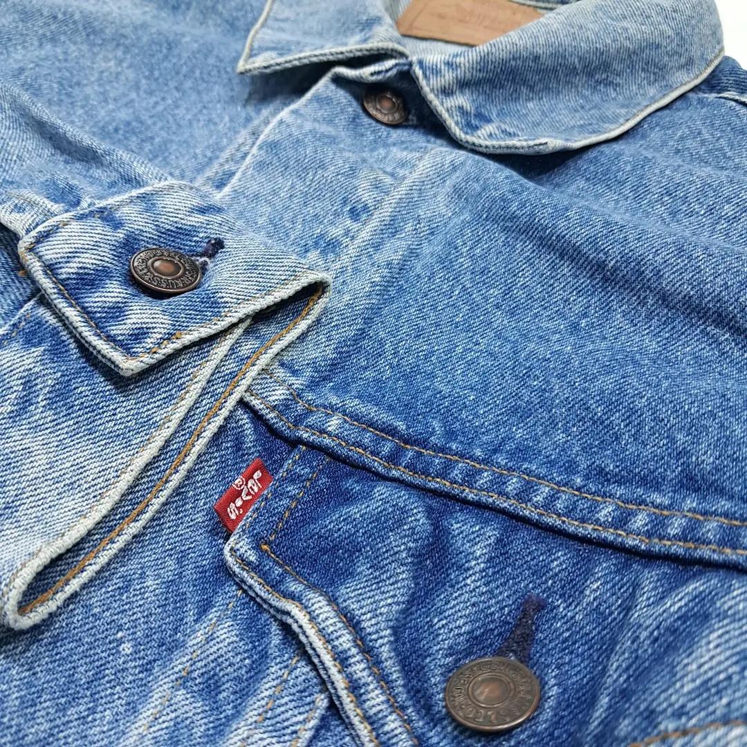 CL946 L 리바이스 90s 미국산 70507 레드탭 데님 자켓 5