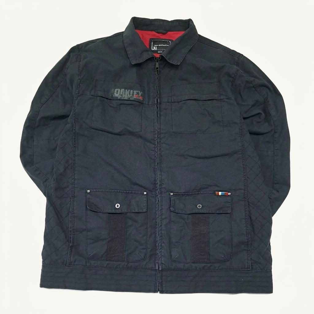 CL929 XL 오클리 00s 블랙 캔버스 워크 자켓 아우터 1