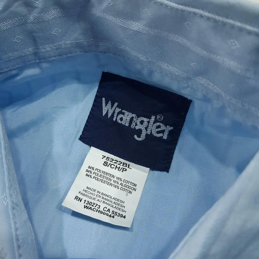 CL923 S 랭글러 90s 스트라이프 스카이블루 웨스턴 셔츠 남방 4