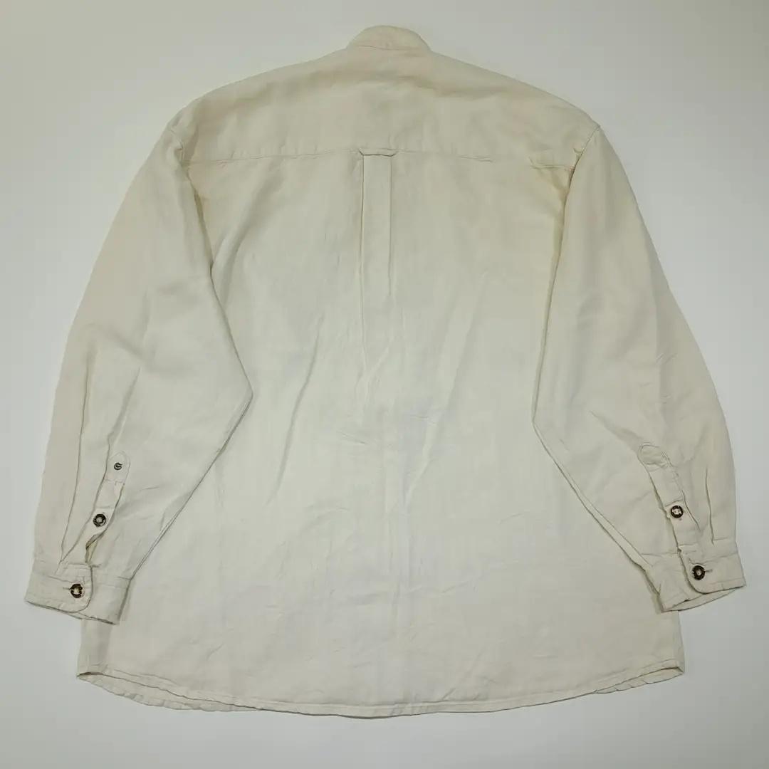 CL876 2XL Solo 80s 독일 트라흐텐 바바리안 린넨 알펜 셔츠 남방 8