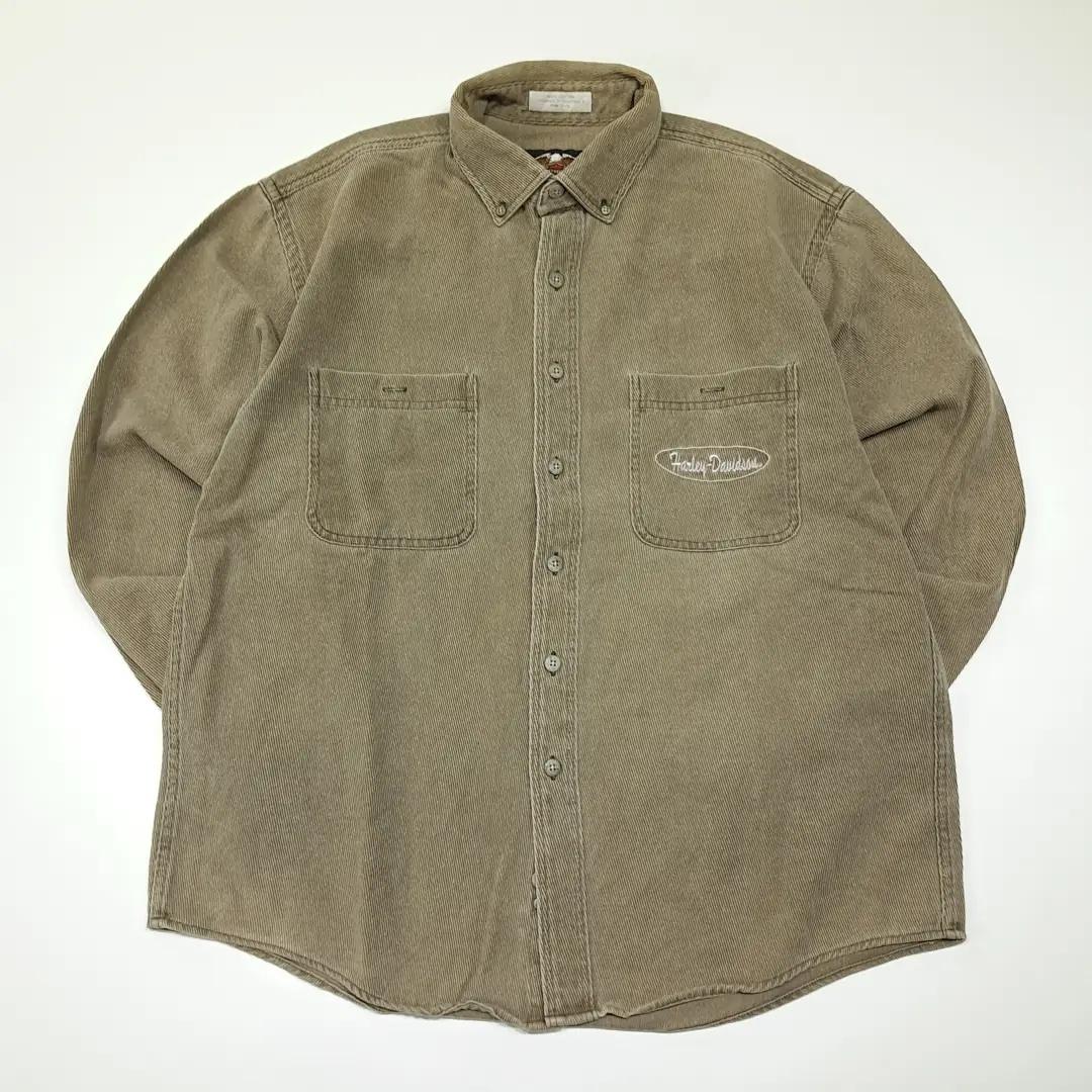CL867 XL 할리데이비슨 90s 코듀로이 셔츠 남방 2
