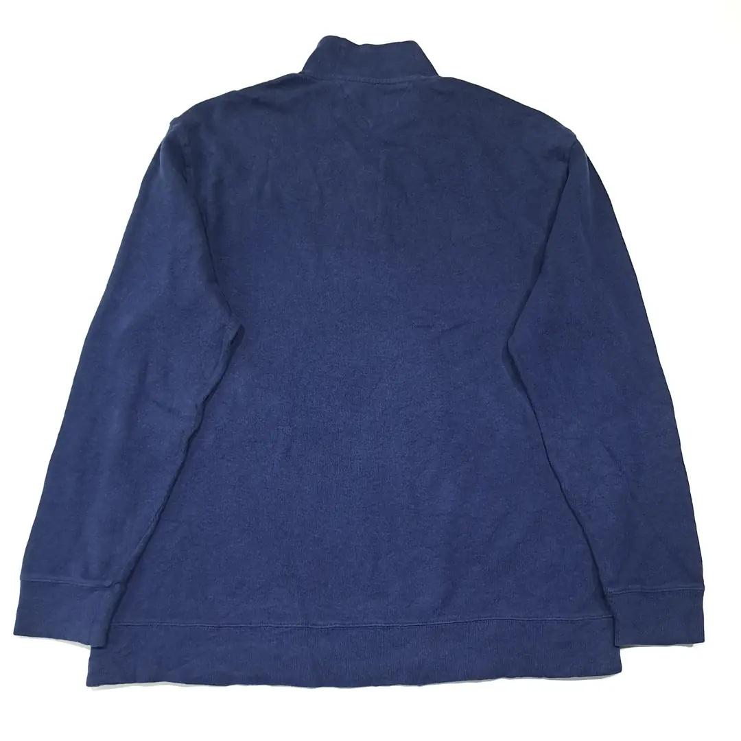CL824 2XL 타미힐피거 00s 하프집업 네이비 니트 스웨터 8