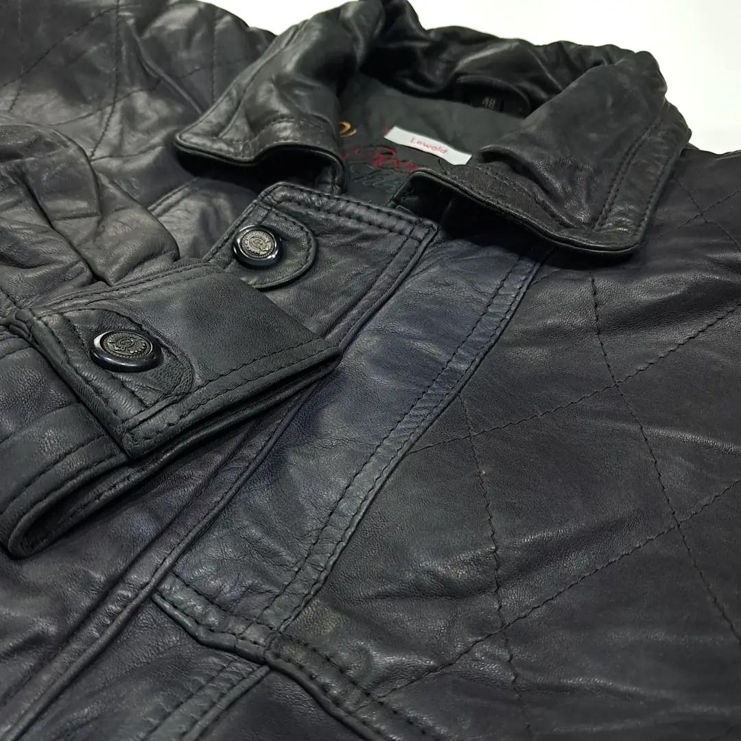 CL762 XL 로버앤레이크스 90s 양가죽 퀼팅 자켓 점퍼 5