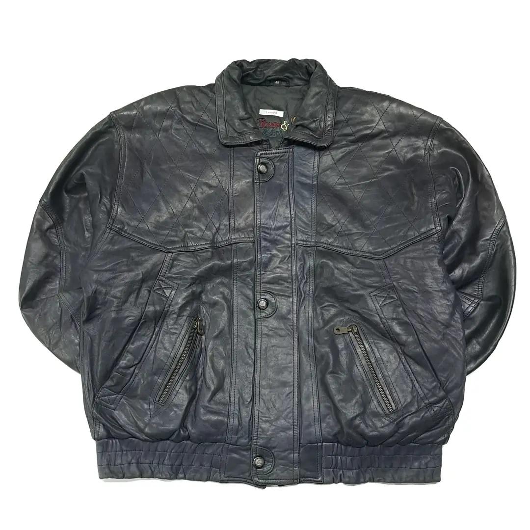 CL762 XL 로버앤레이크스 90s 양가죽 퀼팅 자켓 점퍼 2