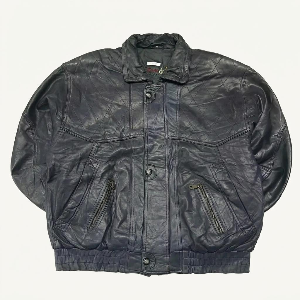 CL762 XL 로버앤레이크스 90s 양가죽 퀼팅 자켓 점퍼 1