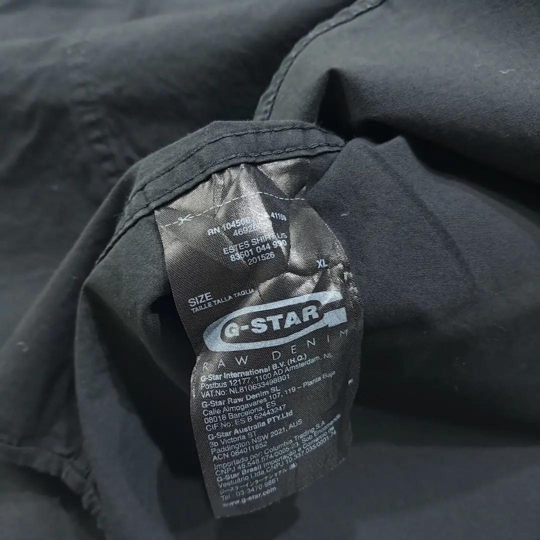 CL741 XL 지스타로우 코튼 자수 로고 블랙 셔츠 남방 8