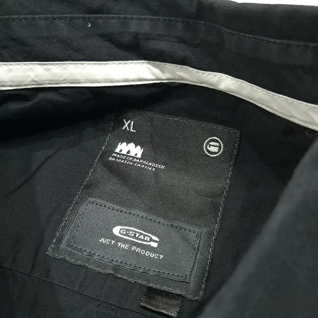 CL741 XL 지스타로우 코튼 자수 로고 블랙 셔츠 남방 4
