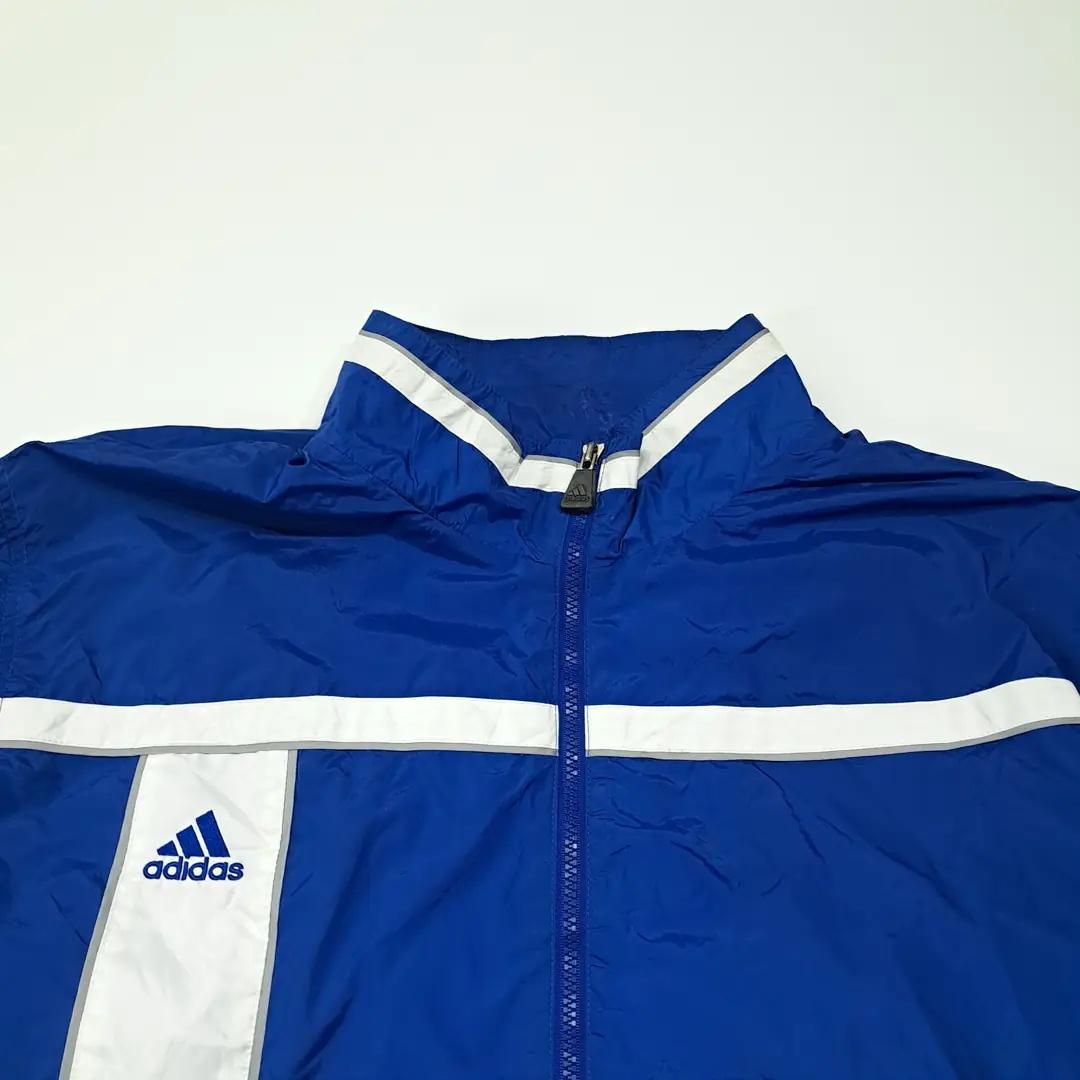 CL734 XL 아디다스 00s 블루 화이트 바람막이 자켓 3