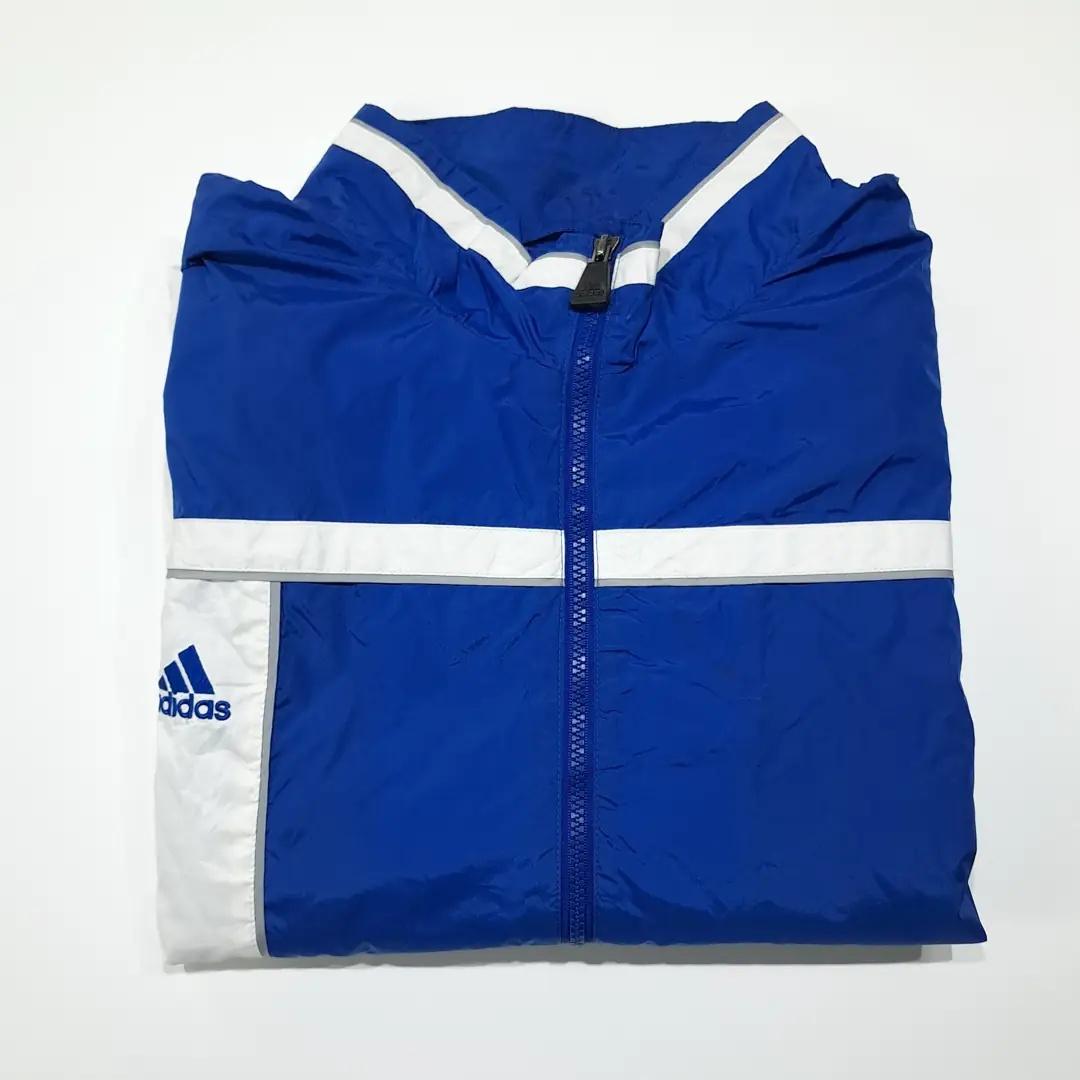 CL734 XL 아디다스 00s 블루 화이트 바람막이 자켓 10
