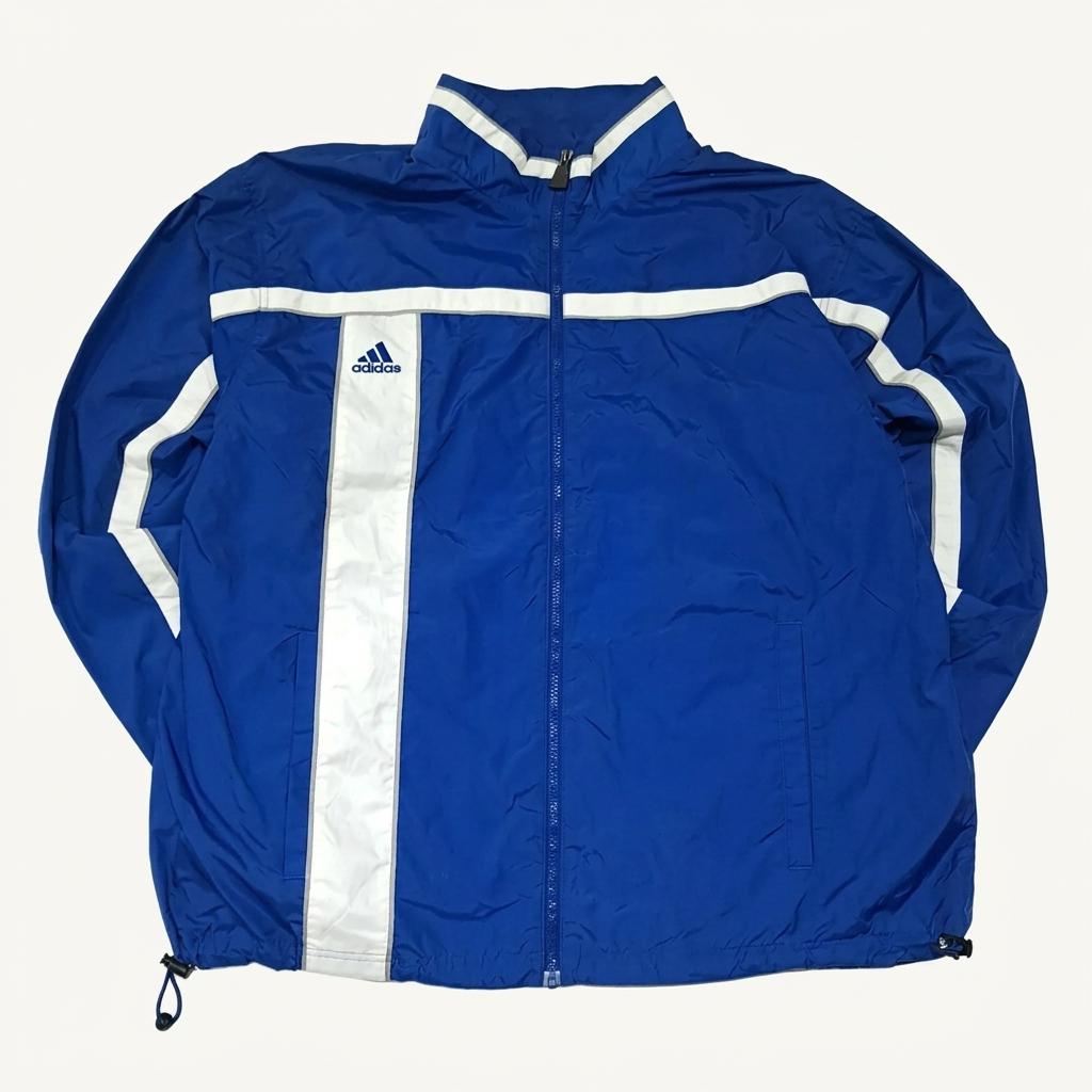 CL734 XL 아디다스 00s 블루 화이트 바람막이 자켓 1