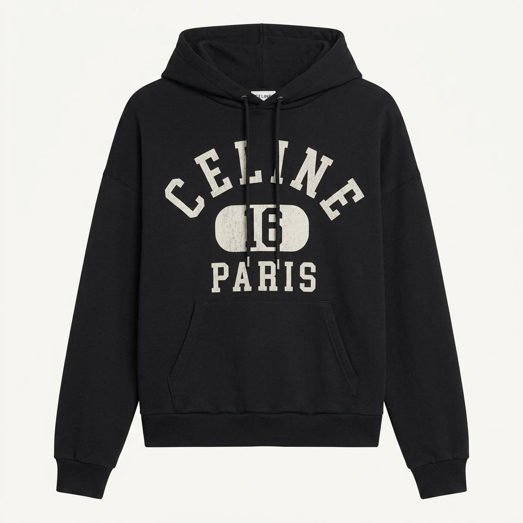정품 셀린느 CELINE 16 PARIS 여성 크롭 후드티 (국내매장판) 1