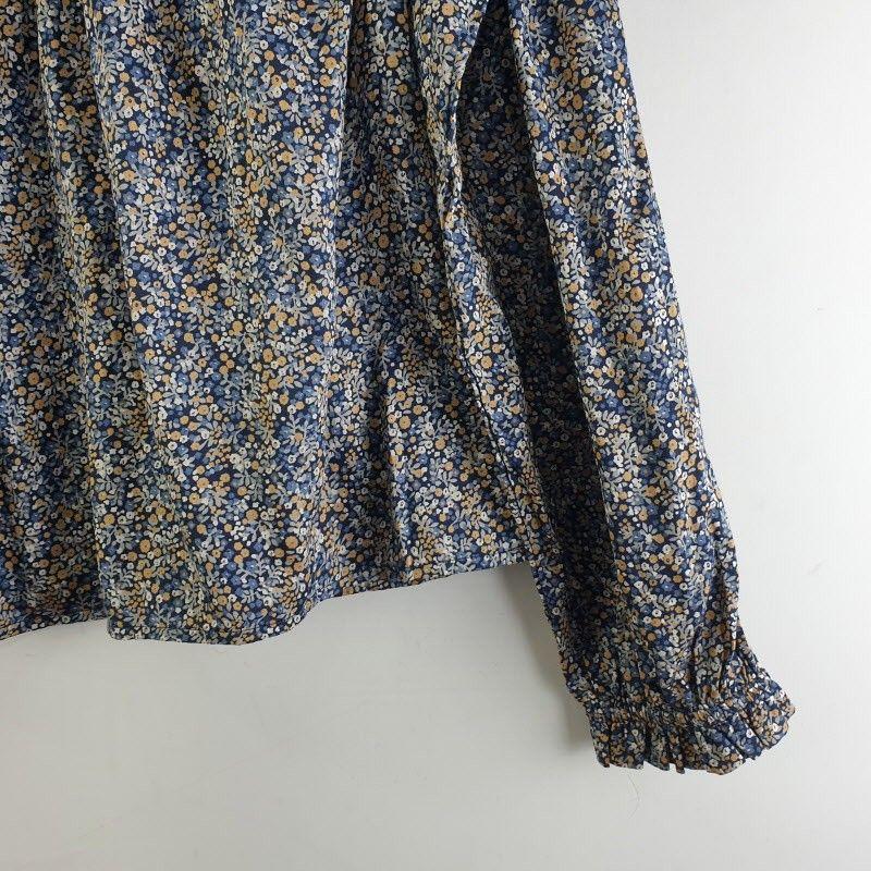 GAP 여성M 블랙 잔꽃 블라우스 M5979 4