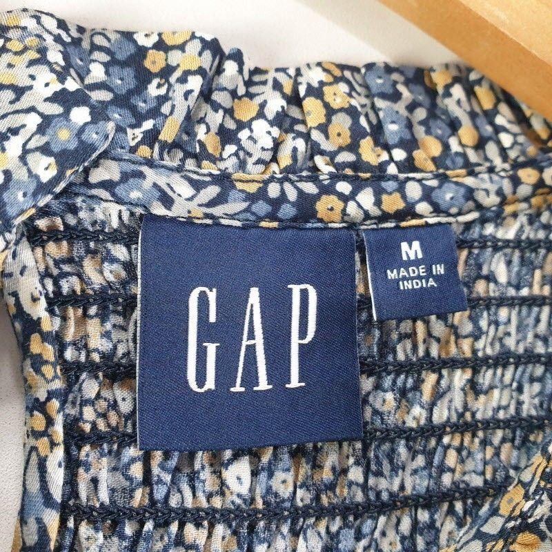 GAP 여성M 블랙 잔꽃 블라우스 M5979 6
