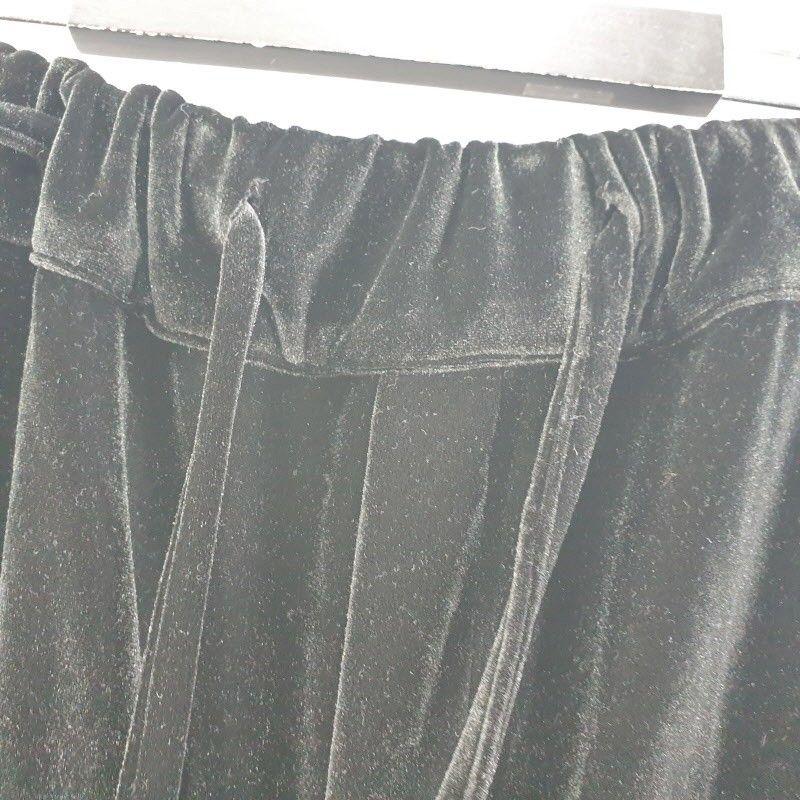 PRAIRIE 여자M 블랙 벨벳 팬츠 M6095 4