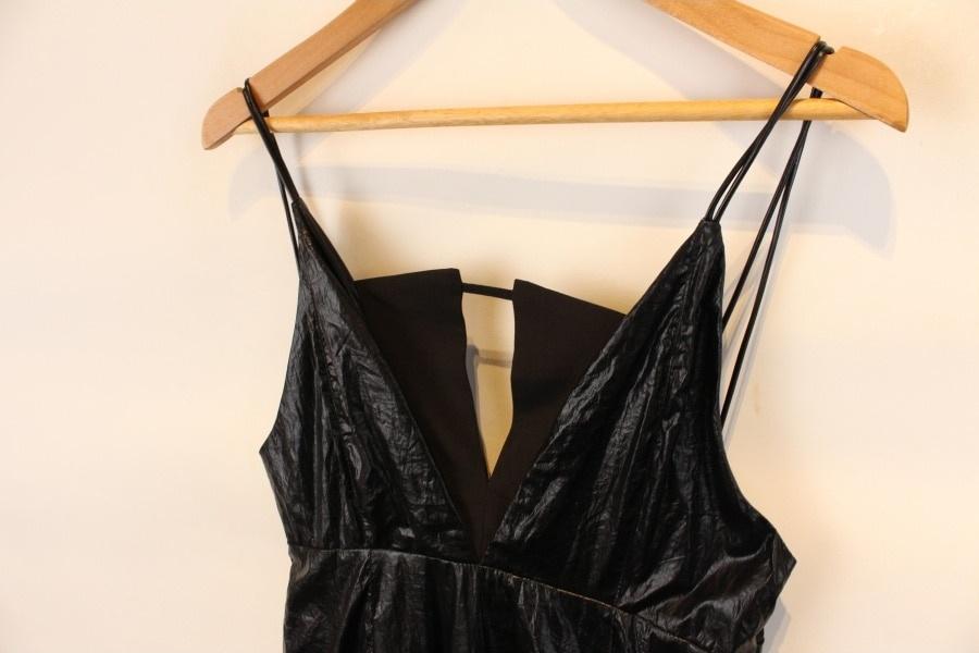 [&G'AIME] black glossy onepiece 6