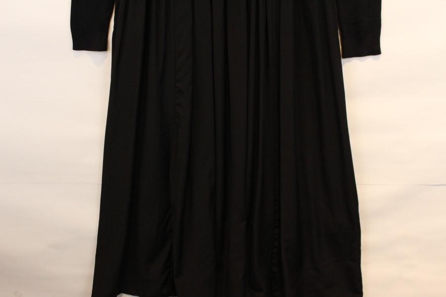 [PLUS OTO.HA] black color zipup Long onepiece 5