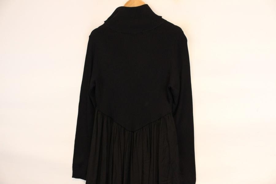 [PLUS OTO.HA] black color zipup Long onepiece 7
