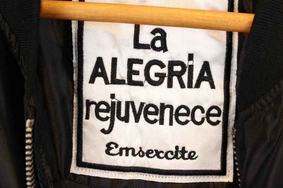LA ALEGRIA Rejuvenece EMSEXCITE 블랙패치 스티치 셔링 MA-1 8