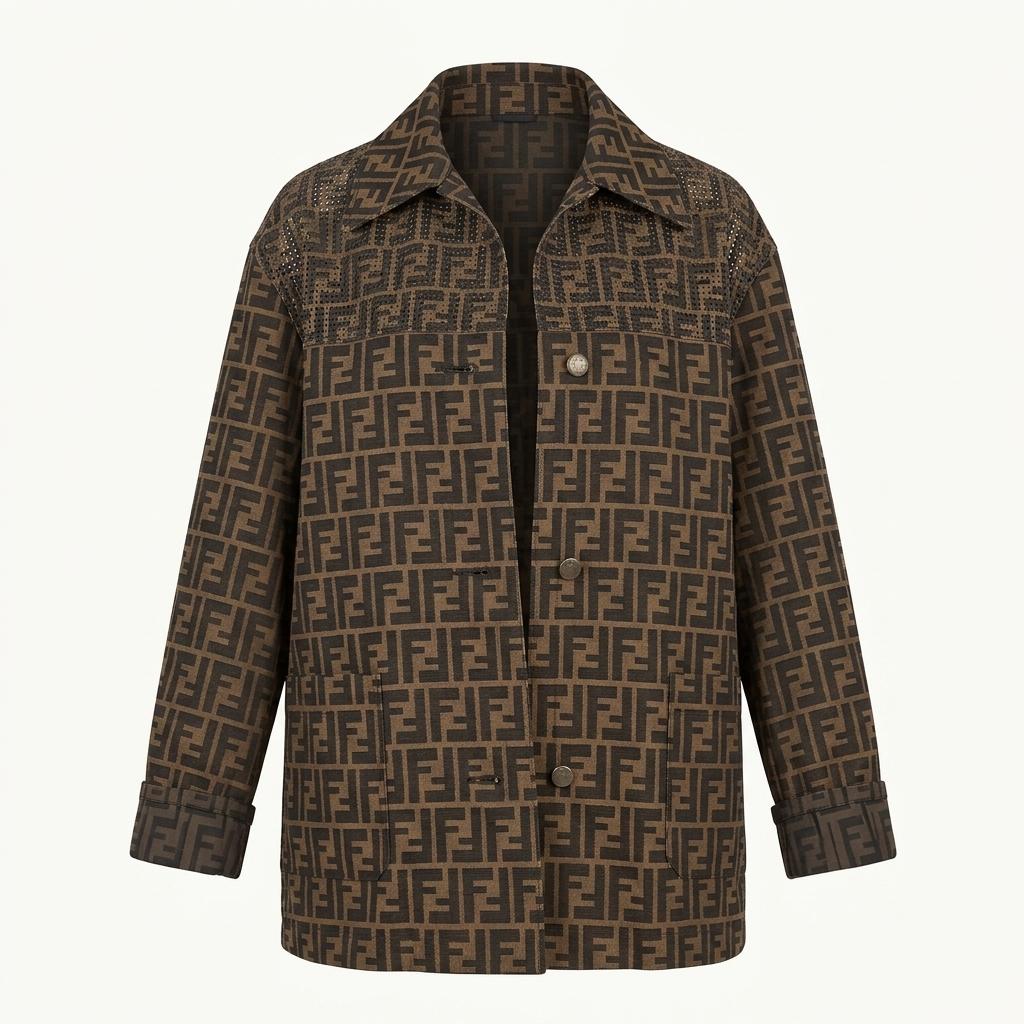 FENDI 펜디 90's FF자카드 톤온톤 스티칭 자켓 1