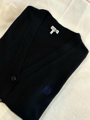 LOEWE 로에베 울 시그니처 로고 가디건 wool100% logo stitch 3