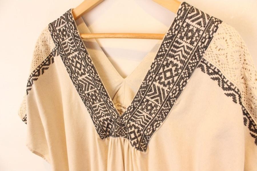 TIRICACA 티티카카 LINEN18% black ethnic pattern 6