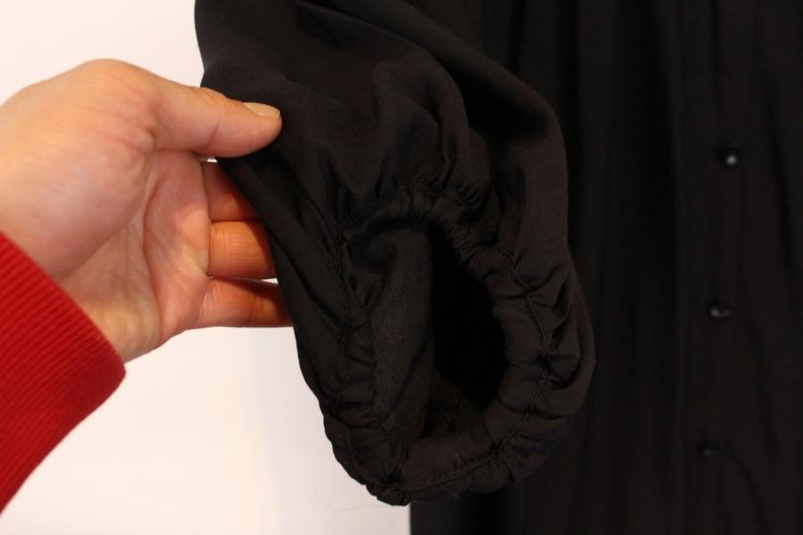 BODY DESSERT cotton poly black button onepiece 7