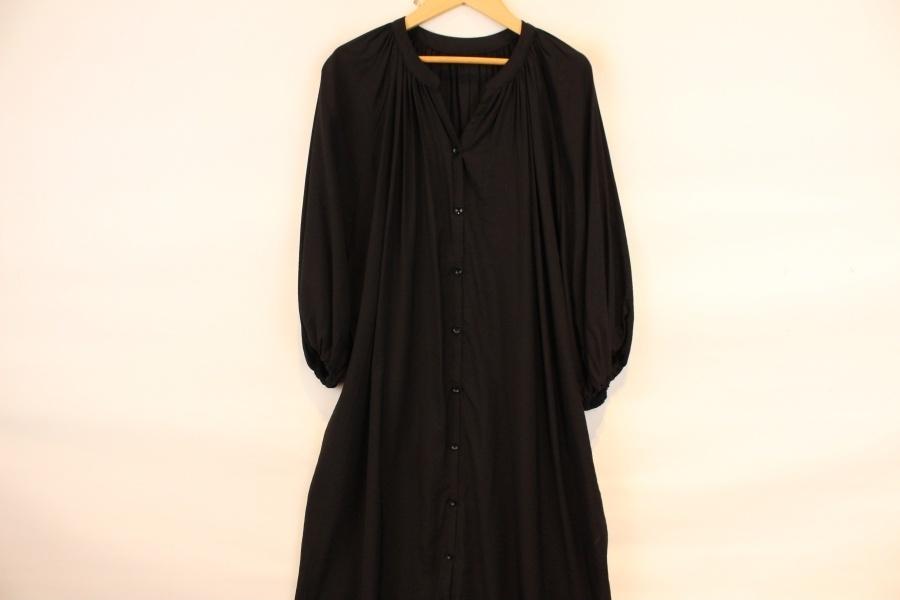 BODY DESSERT cotton poly black button onepiece 2