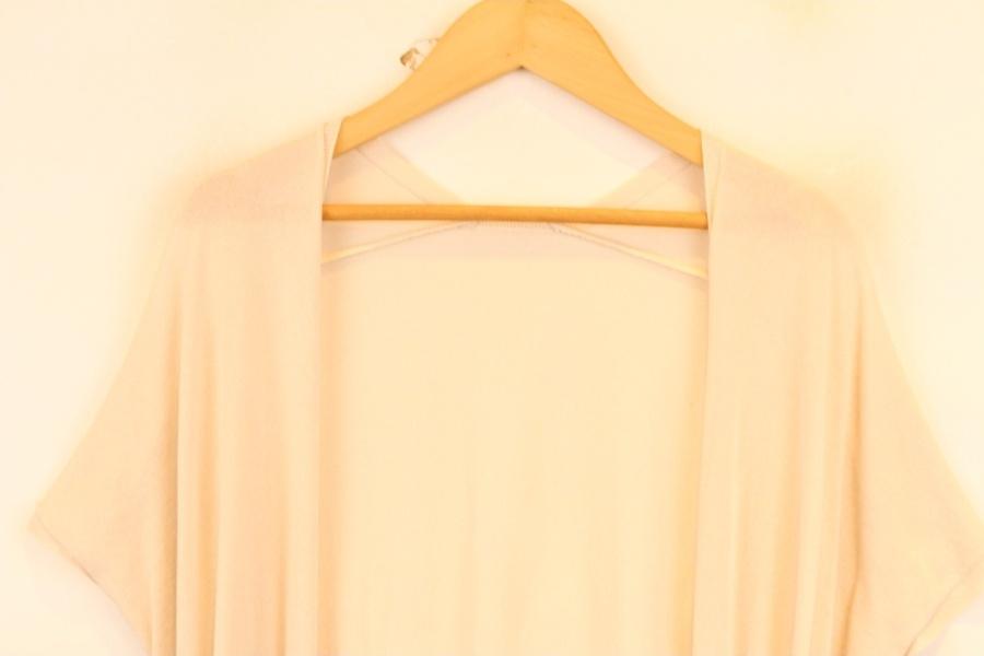 TYCHEZ VINTAGE cotton nylon beltid long cardigan 3
