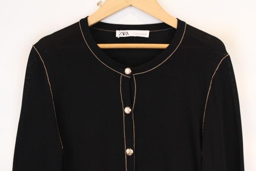 ZARA 자라 black cardigan 3