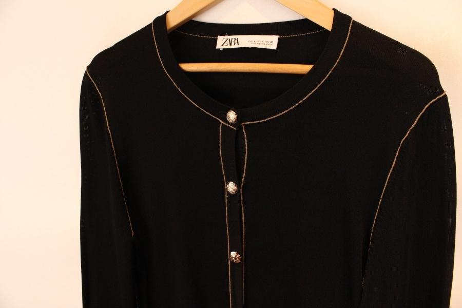 ZARA 자라 black cardigan 7