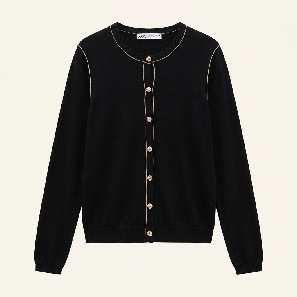 ZARA 자라 black cardigan 1