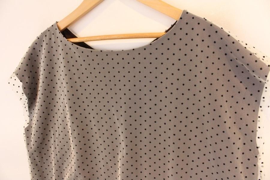 URBAN RESEARCH 어반리서치 black dot Tulle sleeveless 6