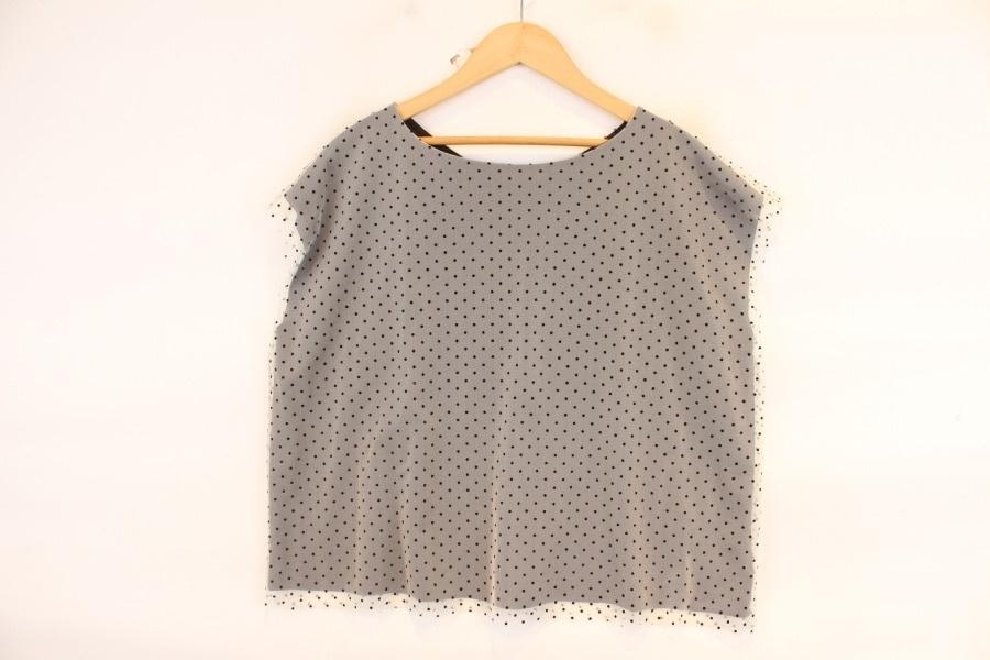 URBAN RESEARCH 어반리서치 black dot Tulle sleeveless 2