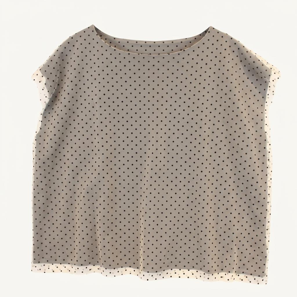 URBAN RESEARCH 어반리서치 black dot Tulle sleeveless 1