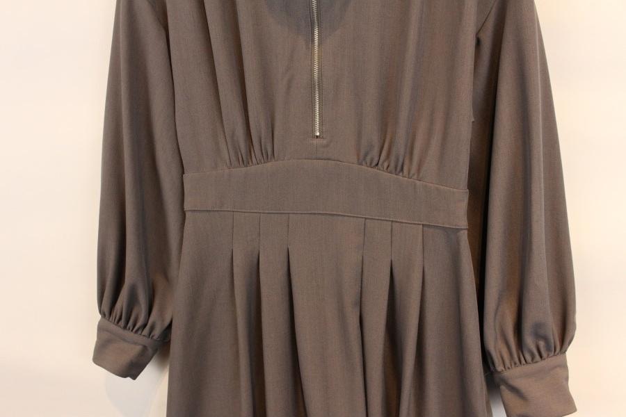 Rag Out high string gray onepiece 하이넥 집업카라 그레이 원피스 4