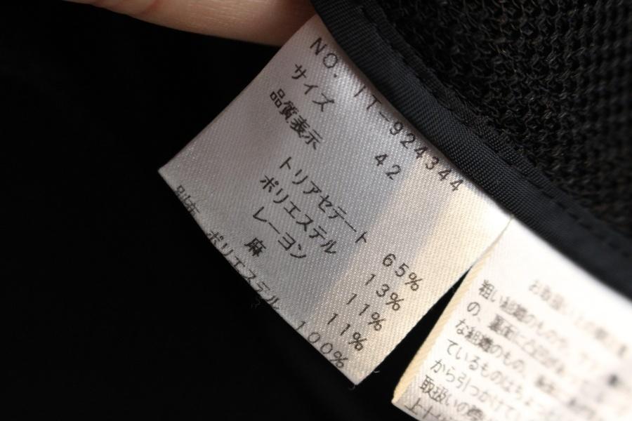 M's GRACY LINEN11% 블랙 린넨 시스루 자켓 10