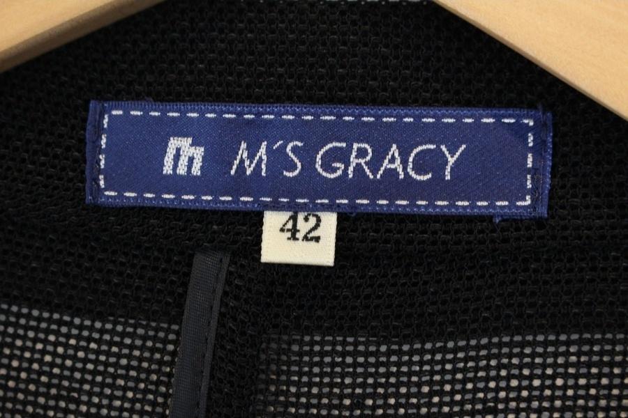 M's GRACY LINEN11% 블랙 린넨 시스루 자켓 9