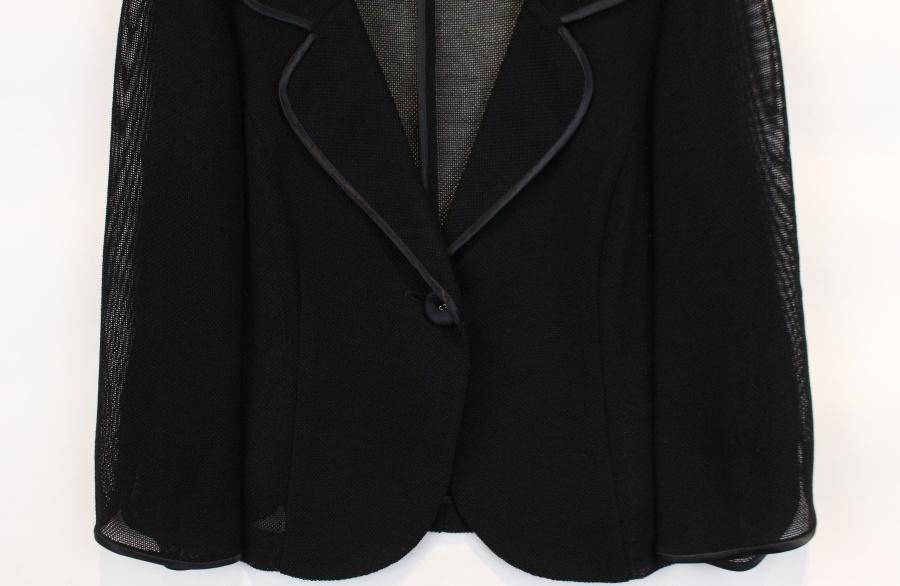 M's GRACY LINEN11% 블랙 린넨 시스루 자켓 4