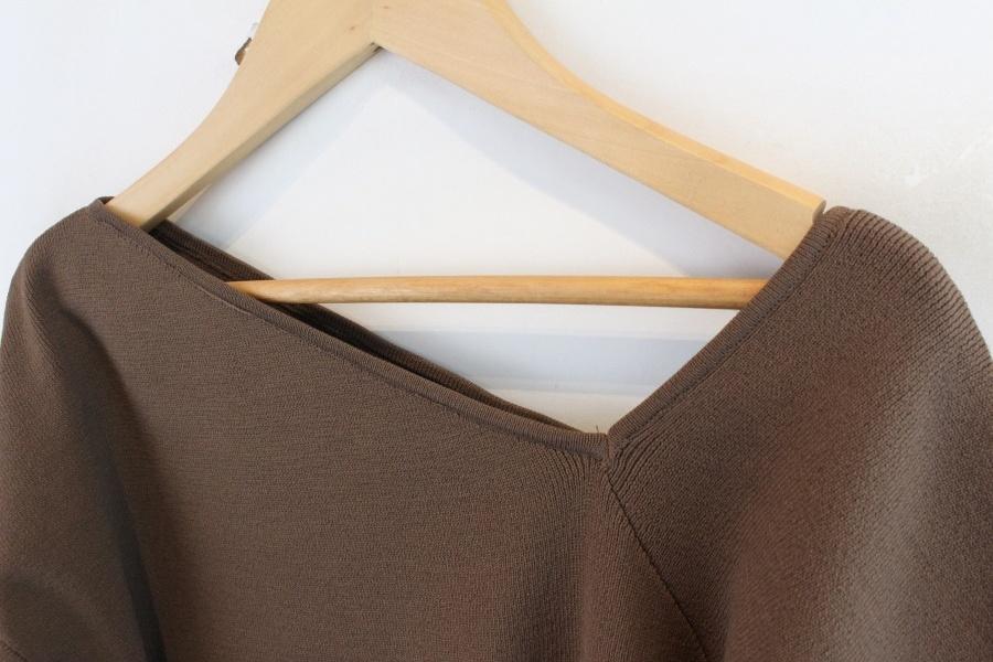 TYCHEZ VINTAGE unbalance knit top 7