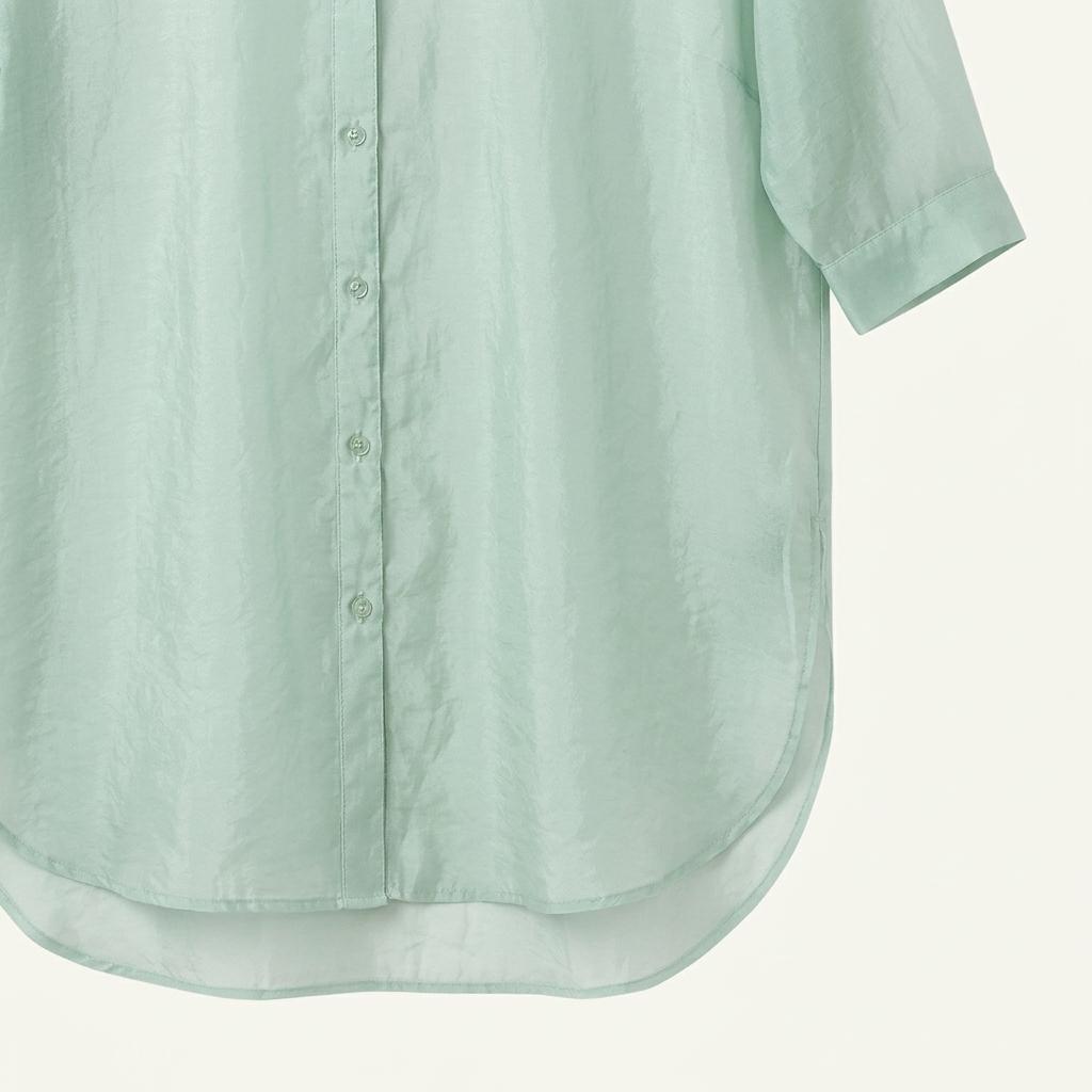 C.O.L.Z.A Nylon Poly see through button blouse 1
