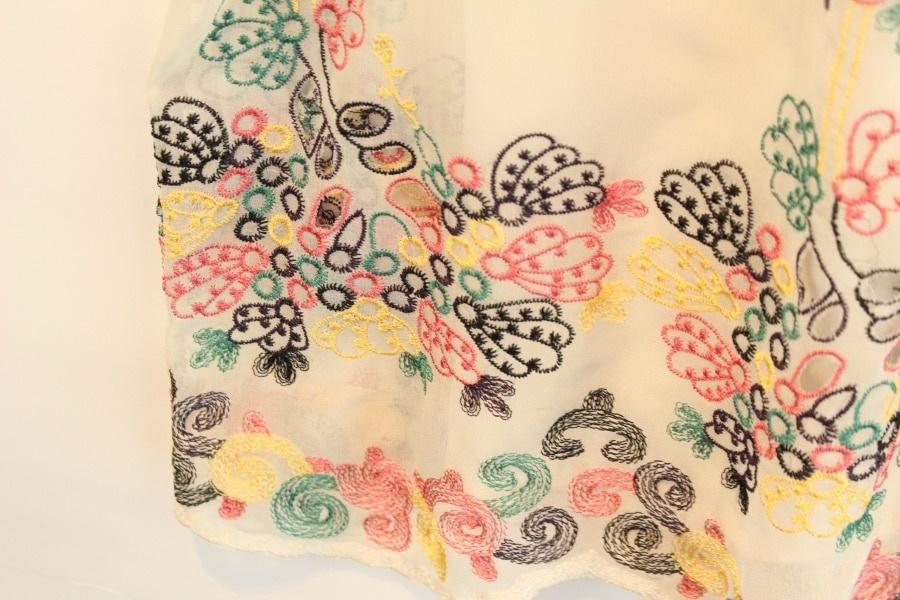 REBEECA by Lily 실크100% color stitch see through 6
