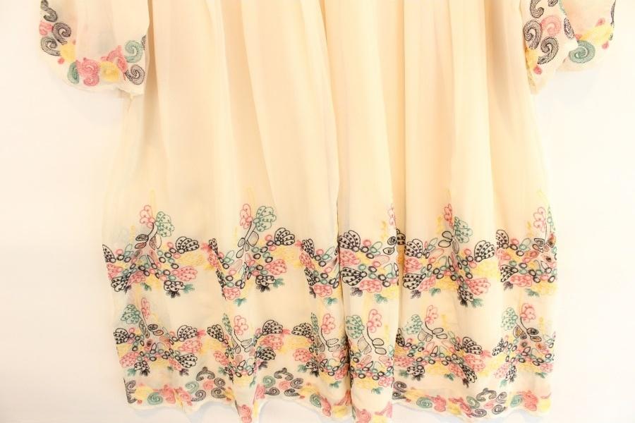 REBEECA by Lily 실크100% color stitch see through 5