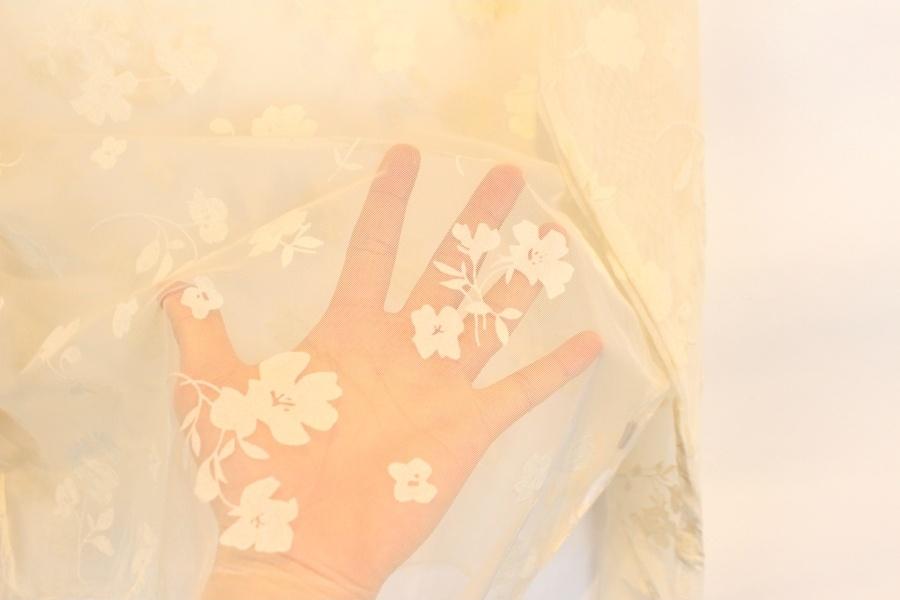 TYCHEZ VINTAGE 플라워 시스루 블라우스 8