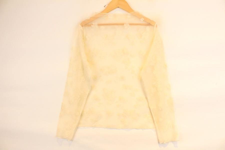 TYCHEZ VINTAGE 플라워 시스루 블라우스 2