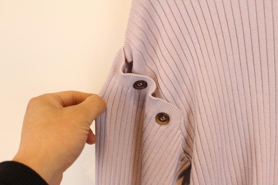 NICE CLAUP RAYON NYLON light purple cardigan 6
