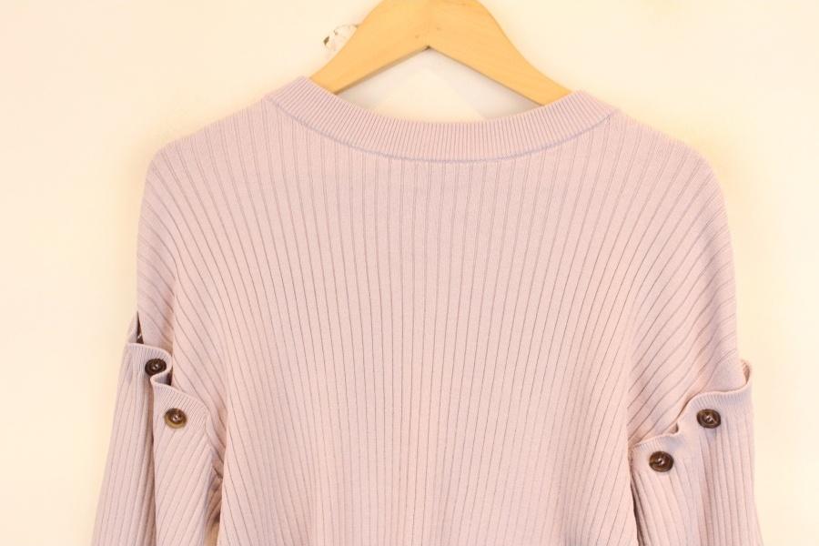 NICE CLAUP RAYON NYLON light purple cardigan 2
